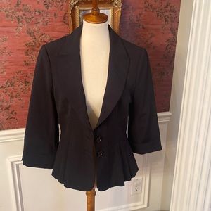 White House Black Market Fit & Flare Black Blazer  Size 12